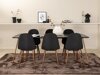 Essgruppe Dallas 2713 (Schwarz + Walnussholzoptik)