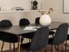 Essgruppe Dallas 2713 (Schwarz + Walnussholzoptik)