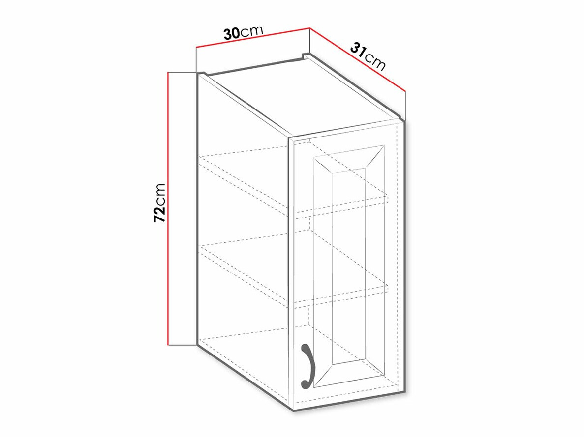 Modularer Hängeschrank Retro White 123