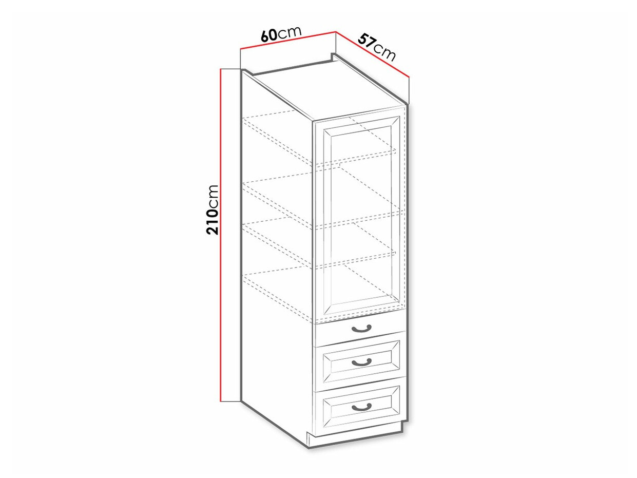 Modularer Schrank mit Schubladen und Türen Retro White 114
