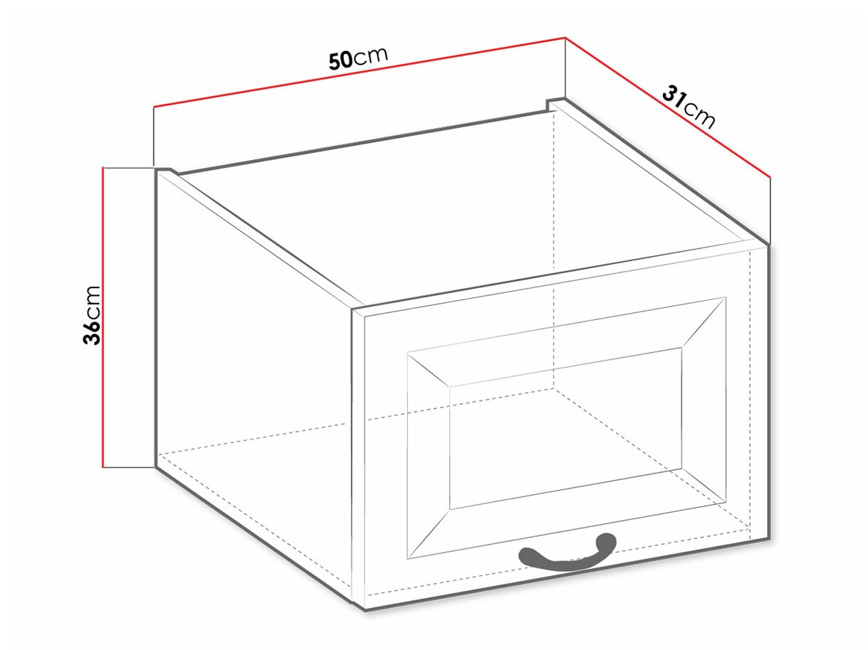 Modularer Hängeschrank Retro Grey 134