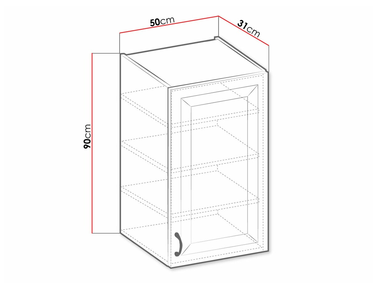 Modularer Hängeschrank Retro White 133