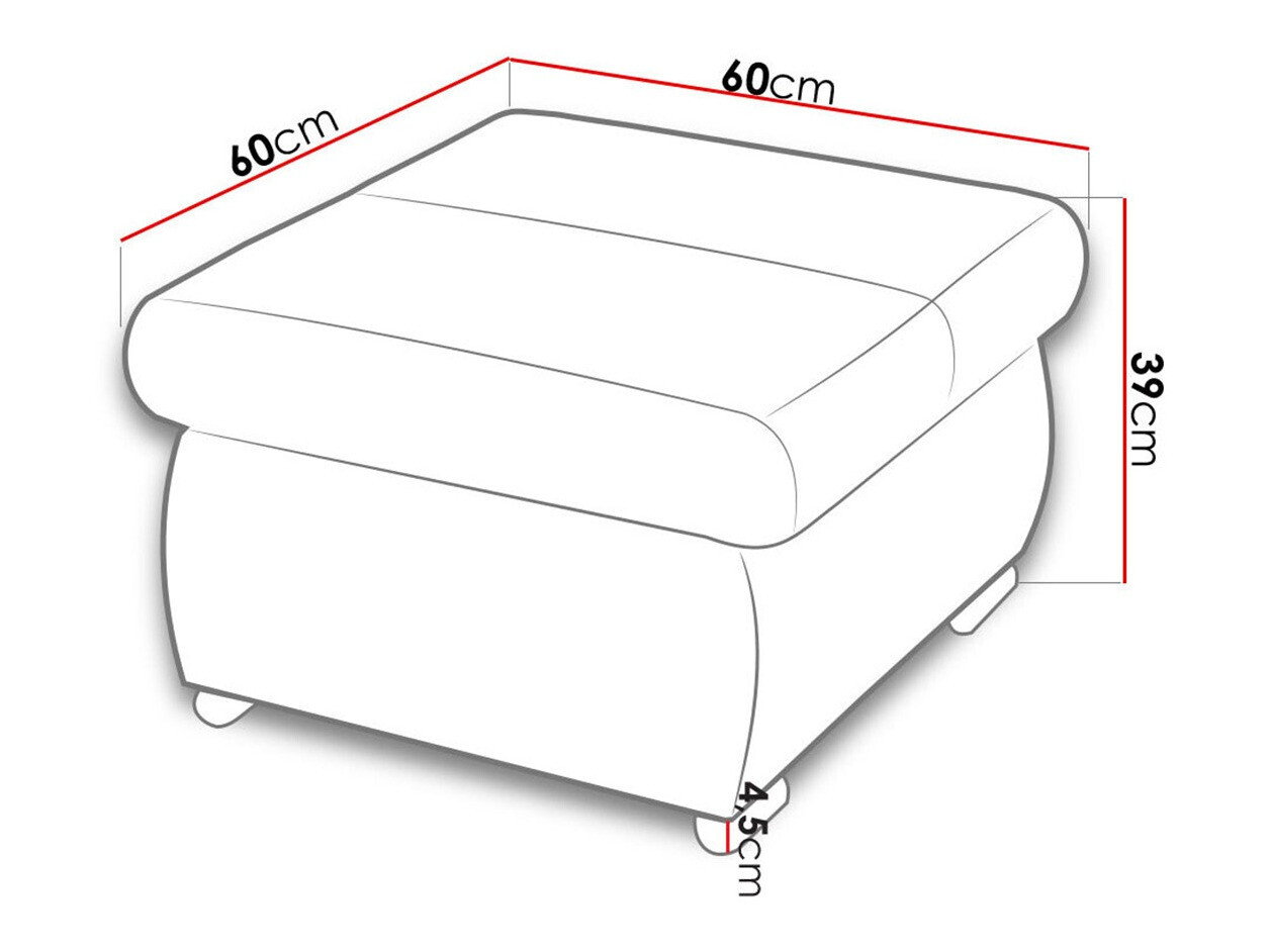 Hocker Comfivo 122 (Venus Velvet 2911)