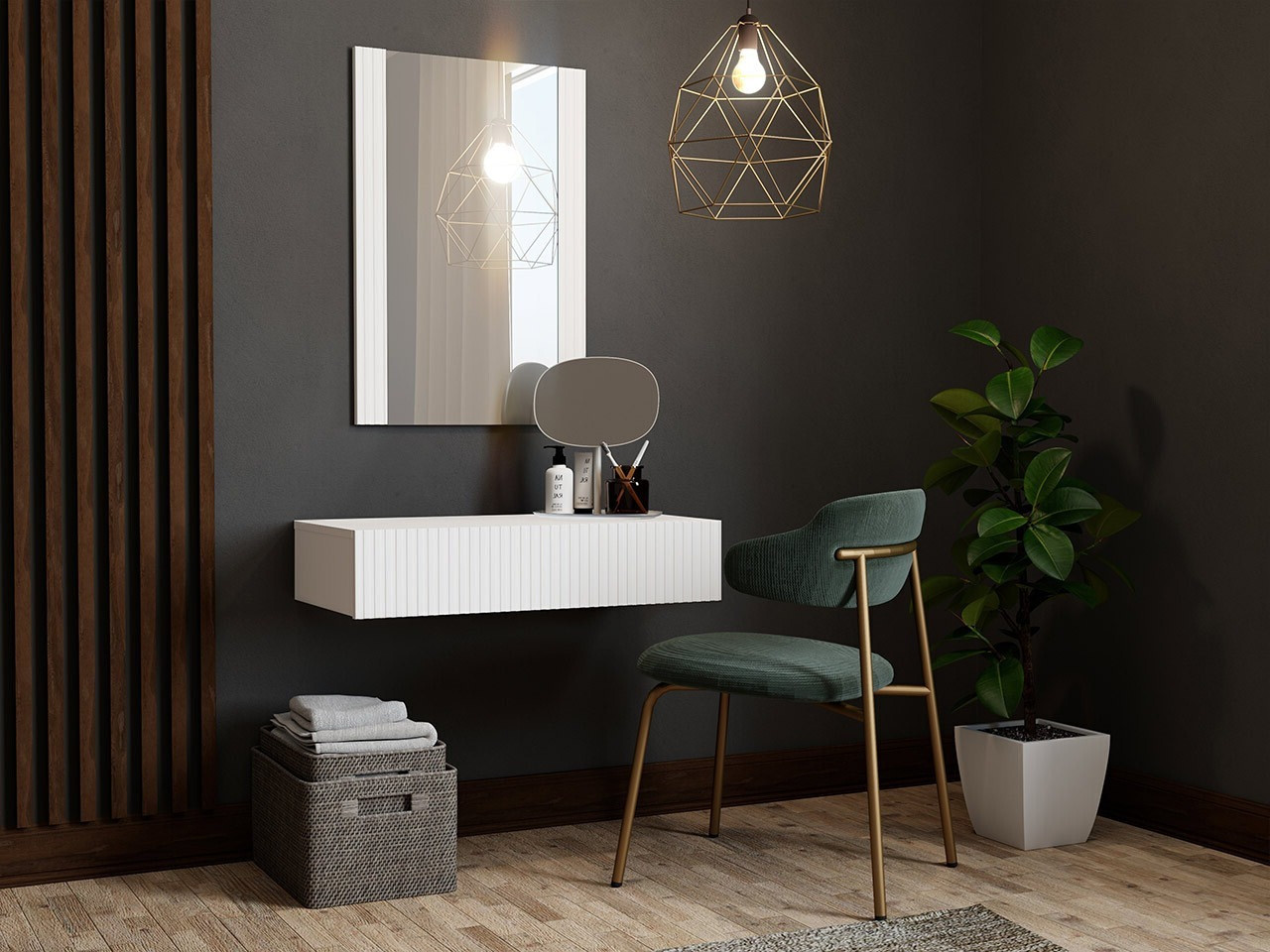 Schminktisch Dicto (Weiss)