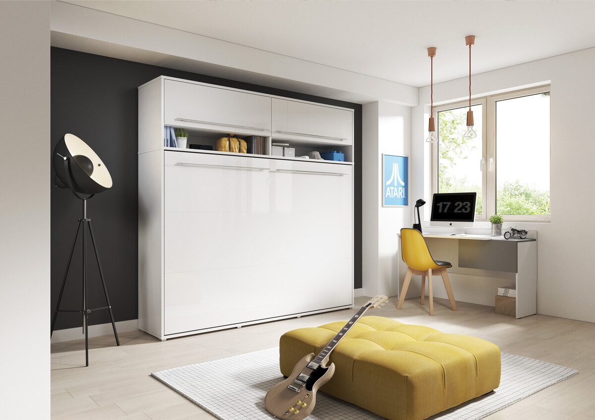 Schrankbett Concept Pro Lenart IV (Weiss)