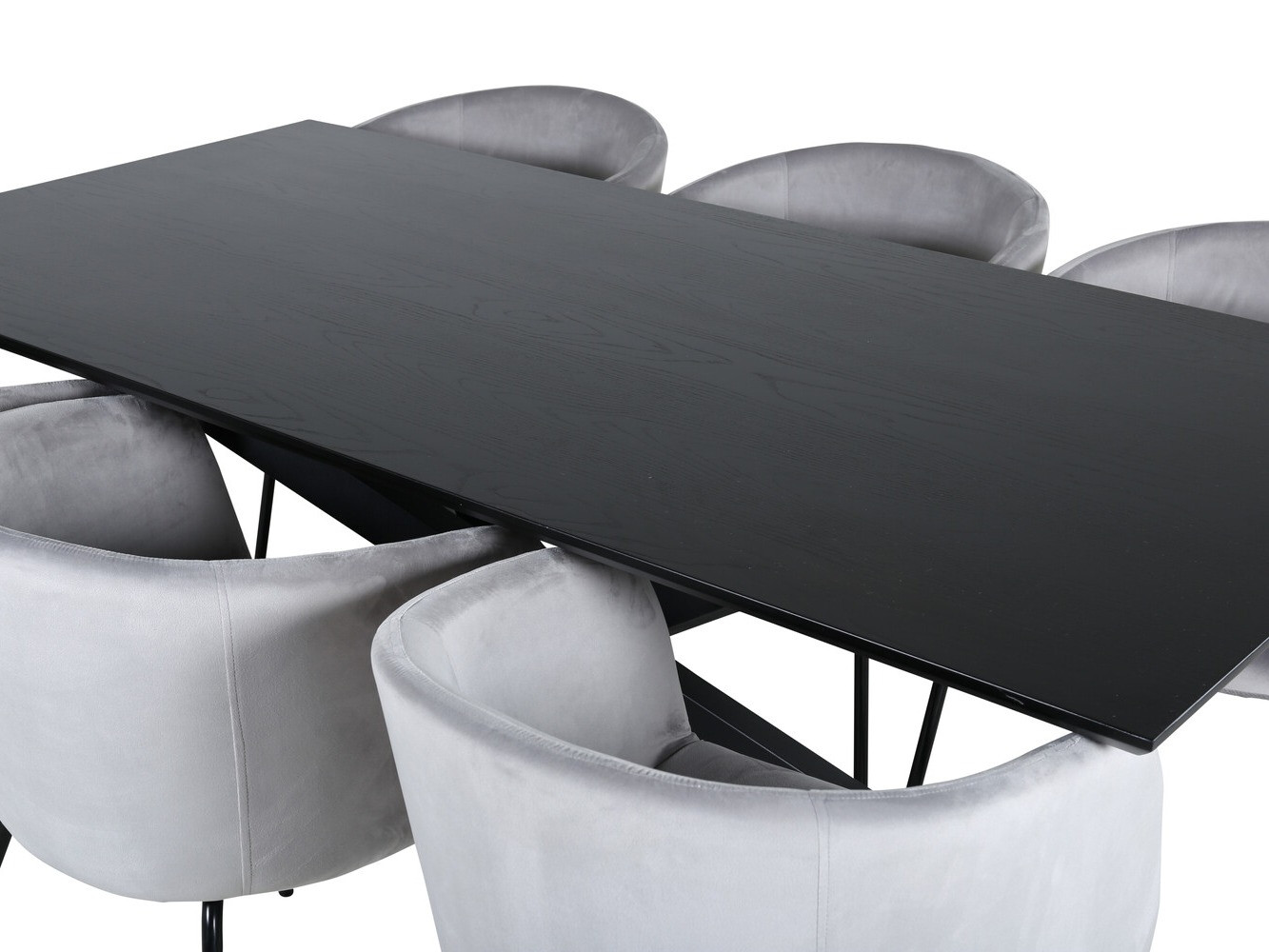 Essgruppe Dallas 2691 (Hellgrau + Schwarz)