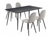 Essgruppe Denton 817 (Schwarz + Grau)