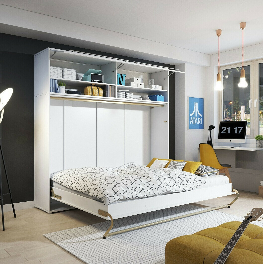 Schrankbett Concept Pro Lenart IV (Weiss)