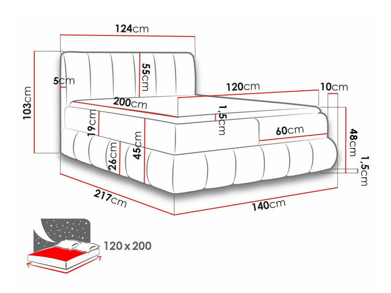 Boxspringbett Cursus (Kronos 09)