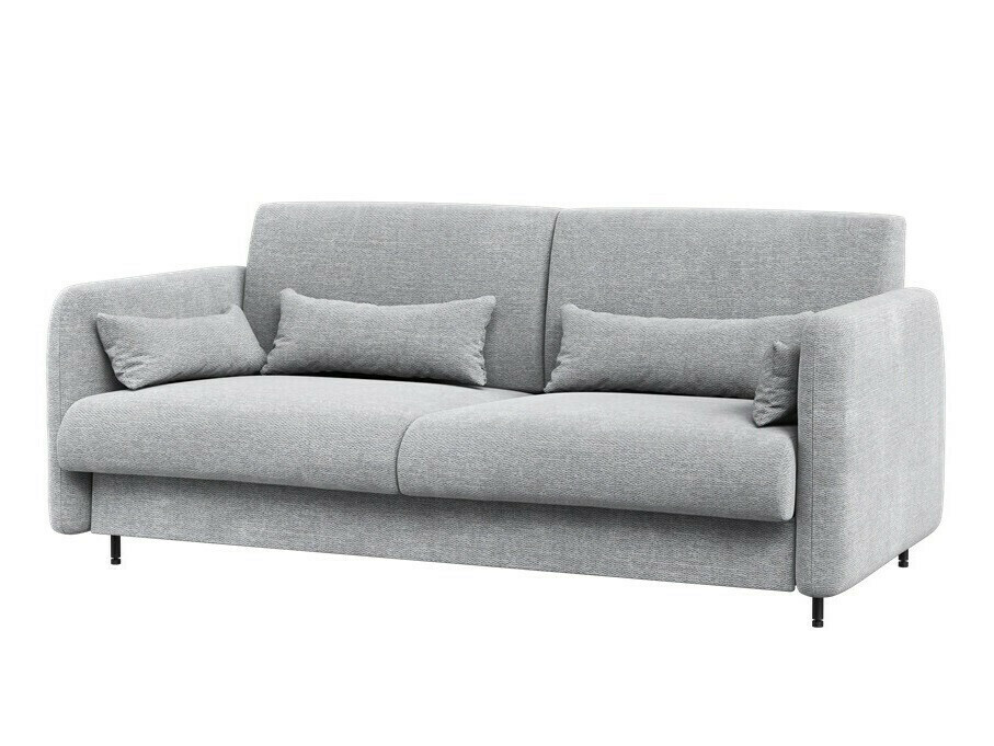 Schrankbett Concept Pro Lenart VII (Weiss glänzend + Grau)