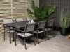 Tisch und Stühle Dallas 3641 (Grau + Schwarz)