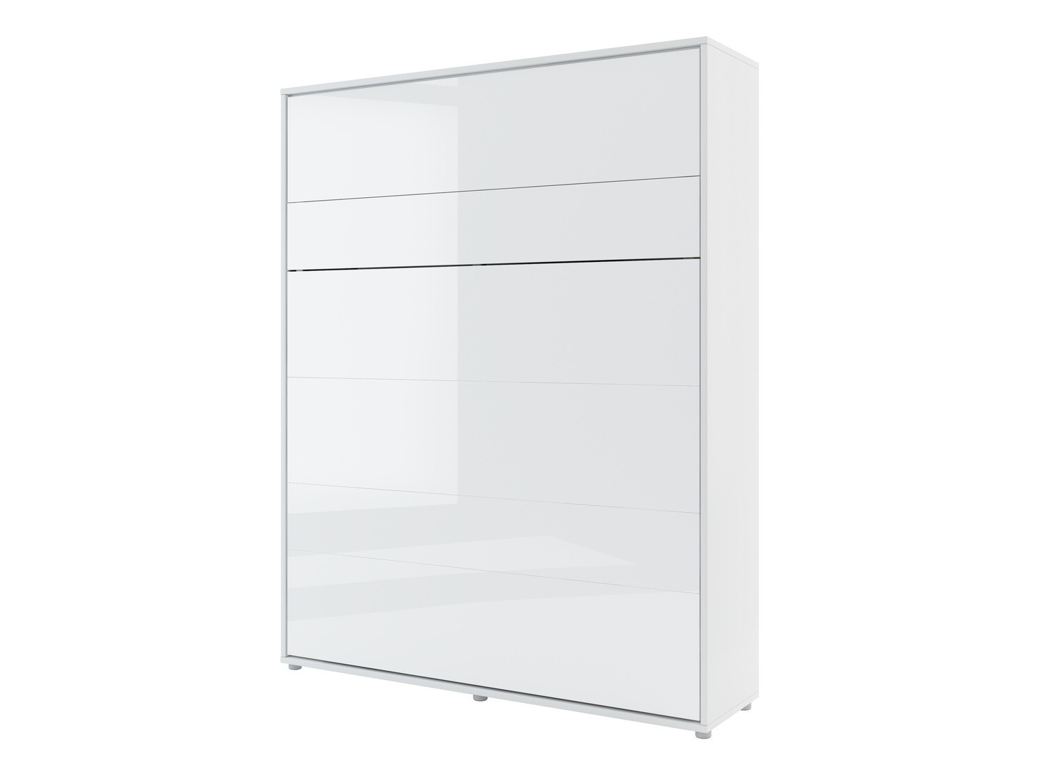 Möbel-Set Concept Pro Lenart VI (Weiss glänzend + Weiss + Blau)