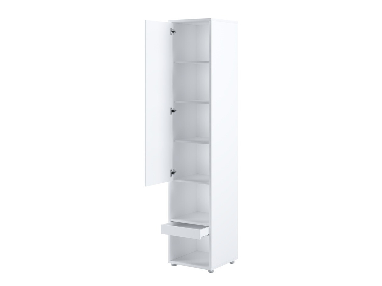 Möbel-Set Concept Pro Lenart VI (Weiss glänzend + Weiss + Blau)