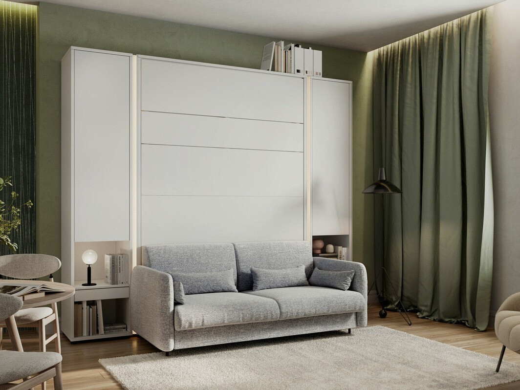 Möbel-Set Concept Pro Lenart VI (Weiss + Grau)