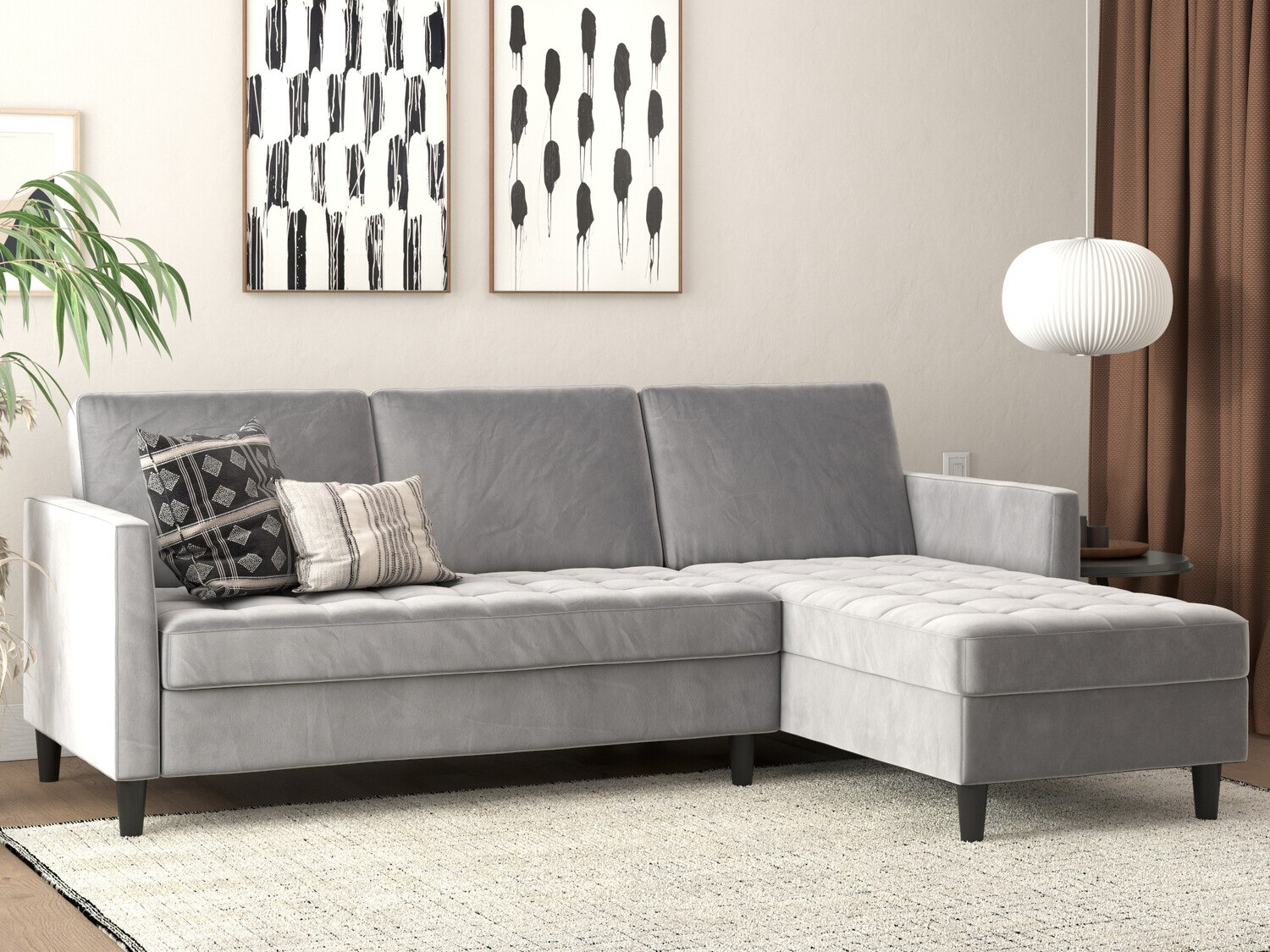 Ecksofa Tulsa 540 (Hellgrau)