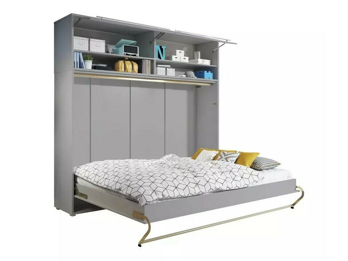 Schrankbett Concept Pro Lenart IV (Grau)