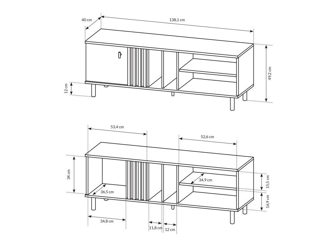 TV-Möbel Sevcalu 101