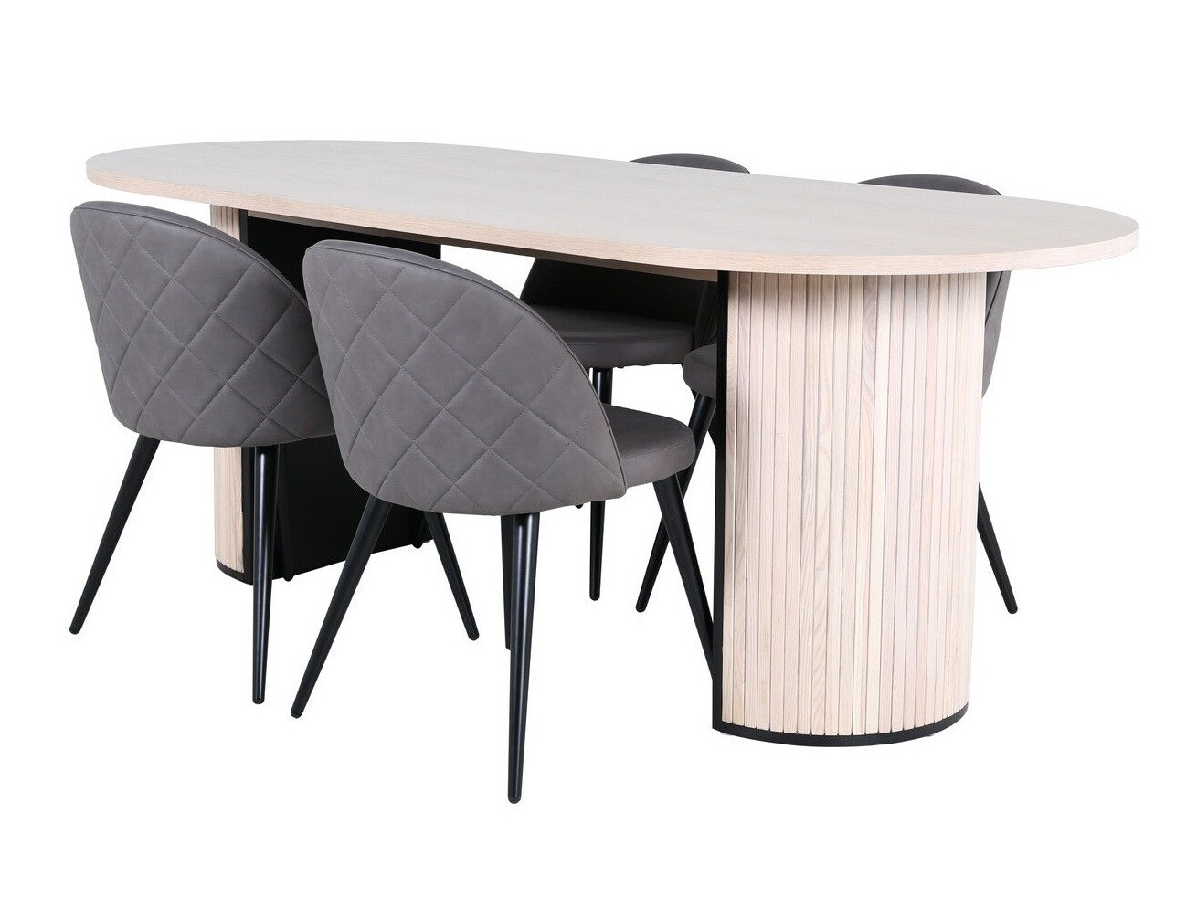 Essgruppe Dallas 2765 (Grau + Schwarz)