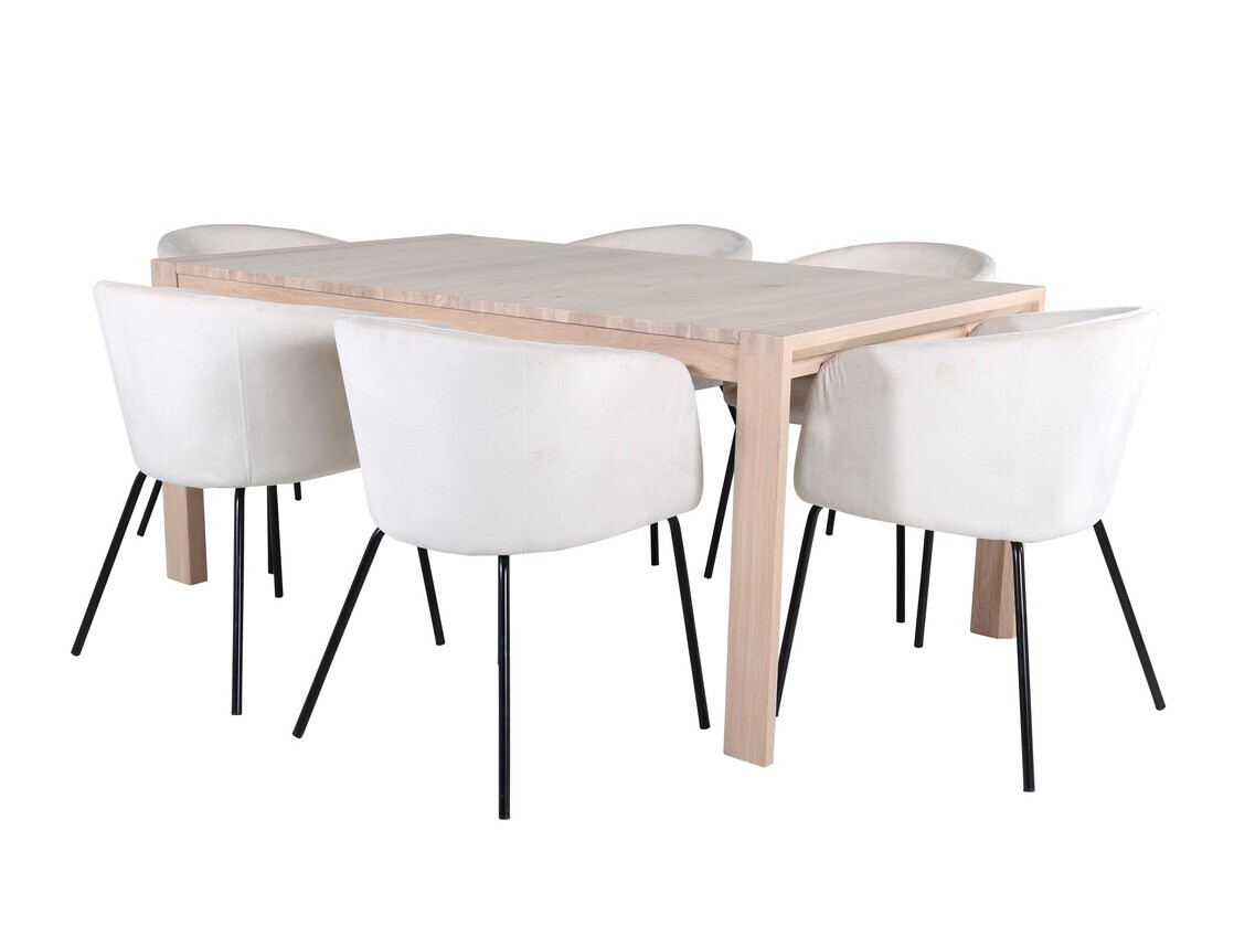 Essgruppe Dallas 2955 (Beige + Schwarz)