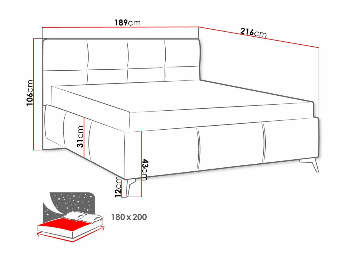 Bett ComfiDream 172 (Fresh 11)