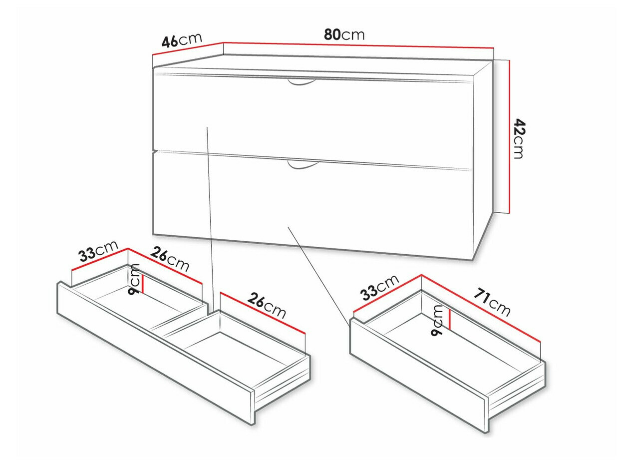 Hängeschrank für Waschbecken Matrix (Weiss)