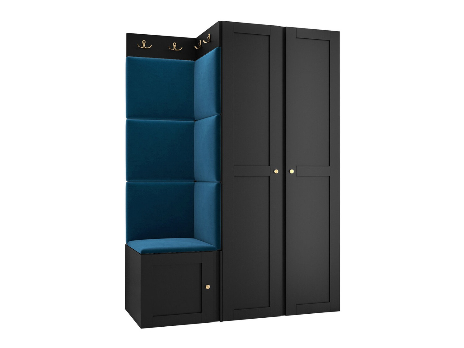 Flurgarnitur Hartford 379 (Schwarz)