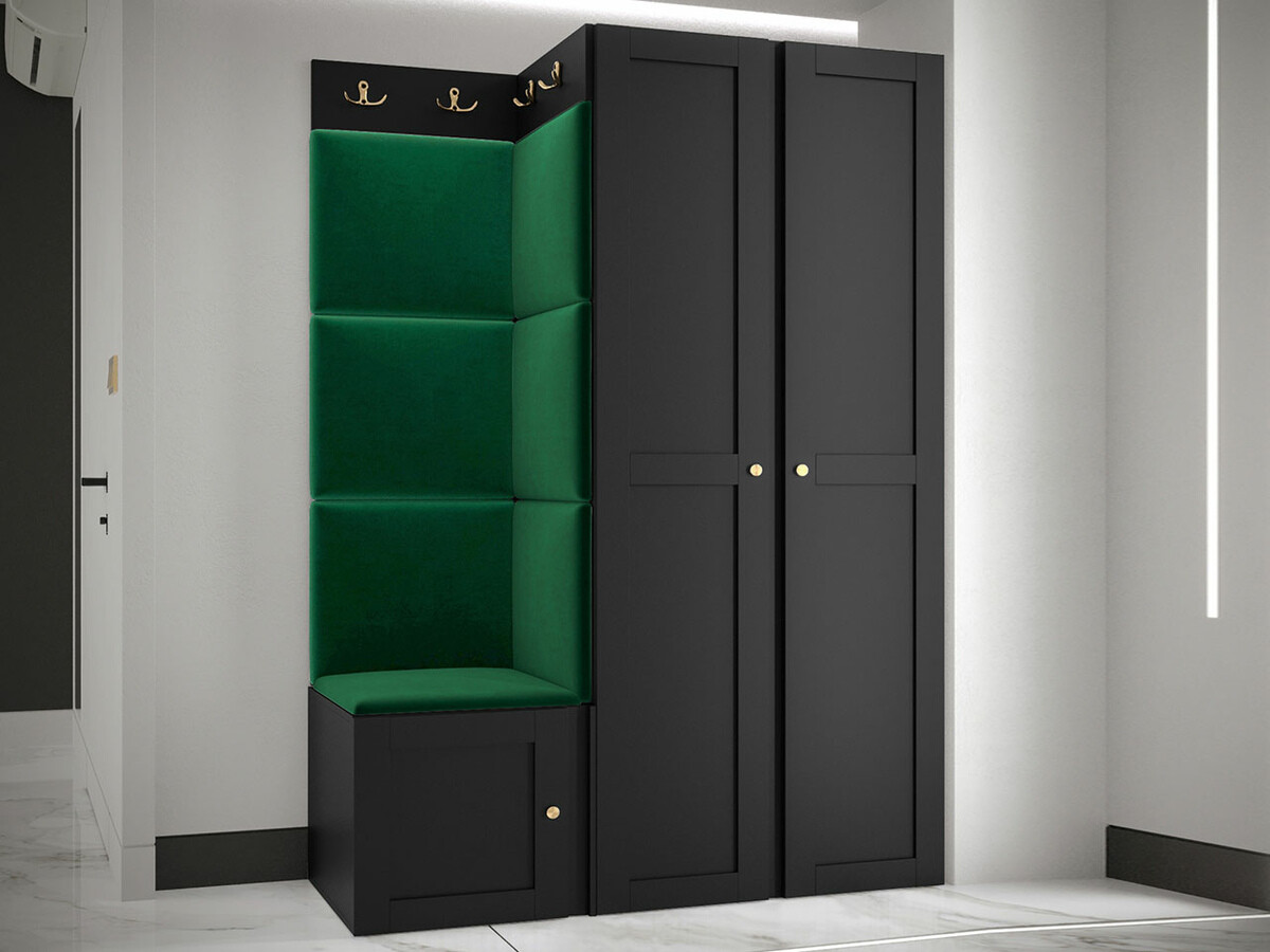 Flurgarnitur Hartford 379 (Schwarz)