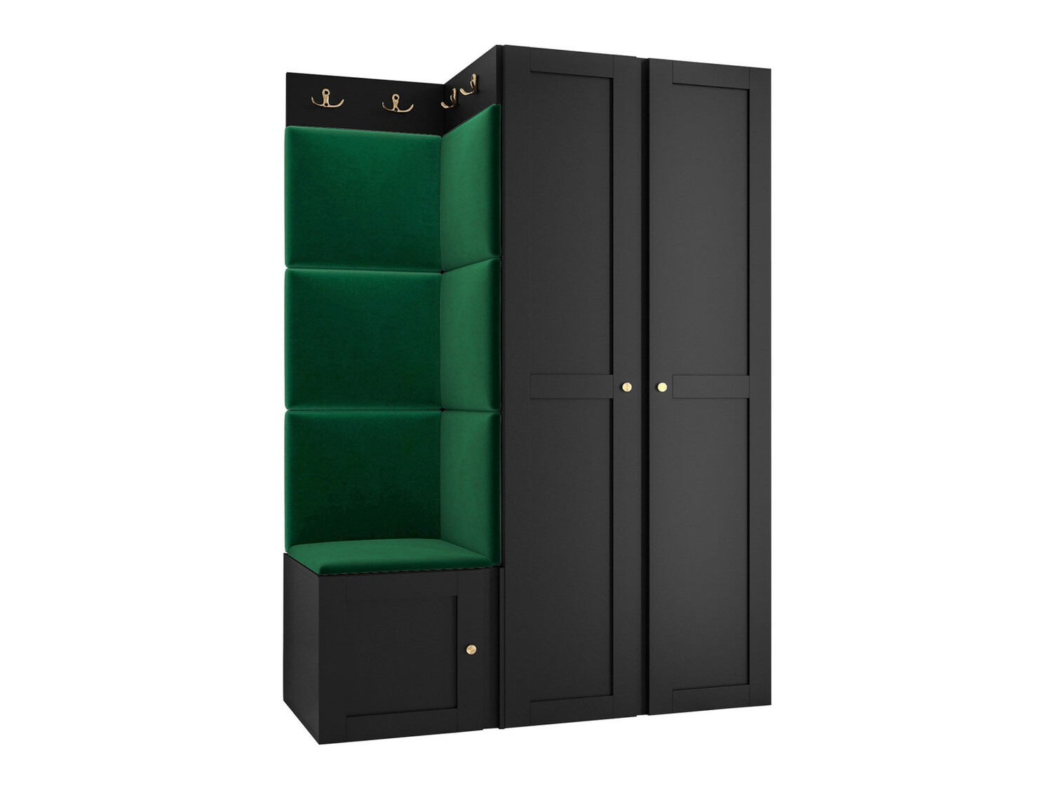 Flurgarnitur Hartford 379 (Schwarz)