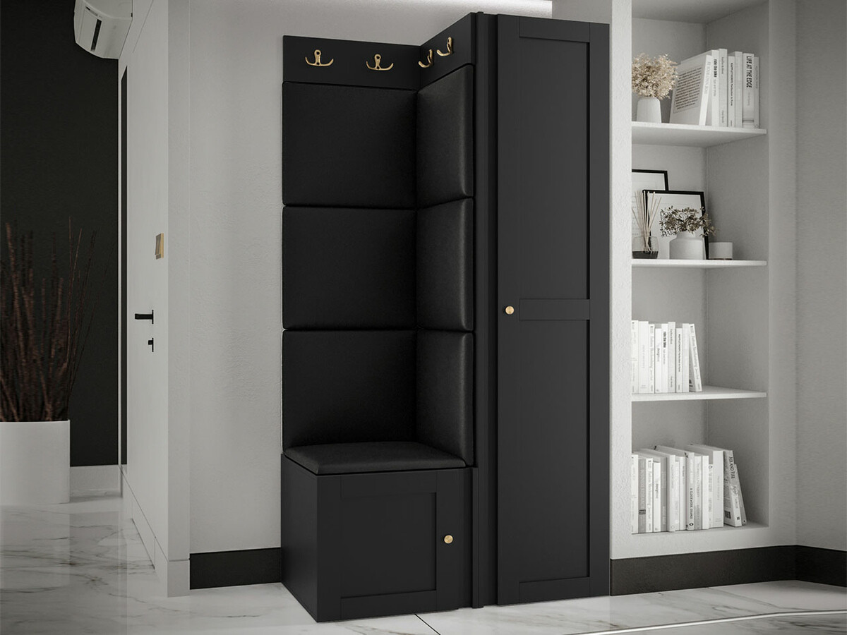 Flurgarnitur Hartford 381 (Schwarz)