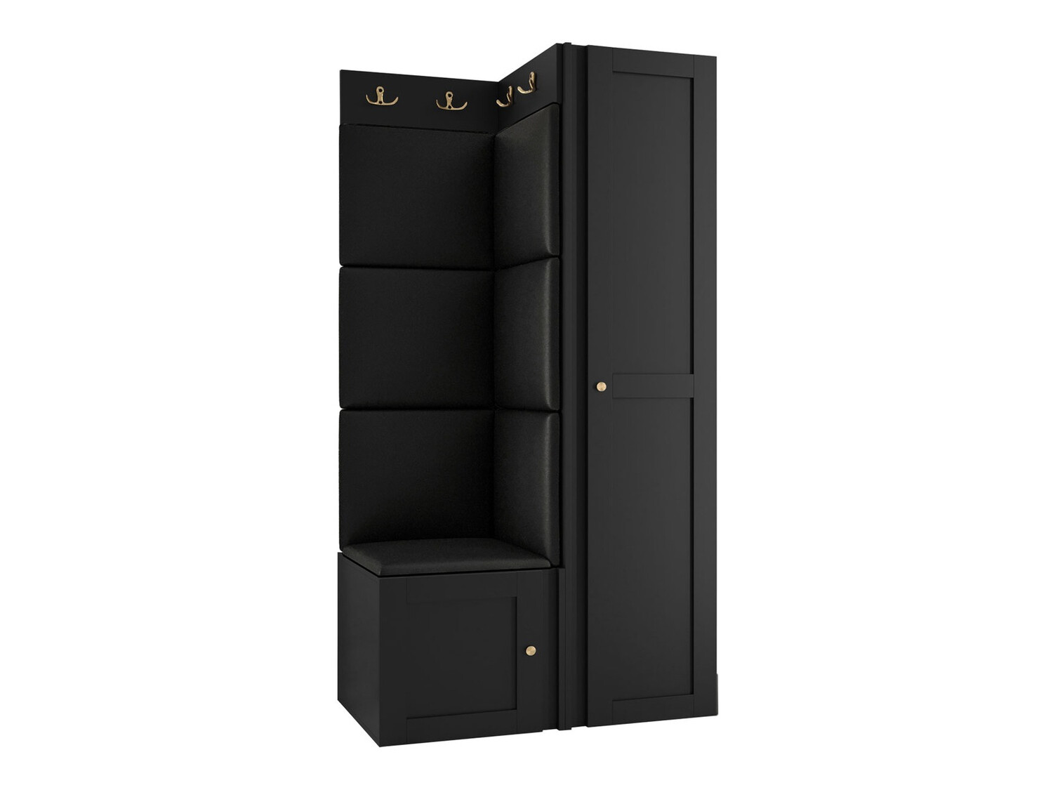 Flurgarnitur Hartford 381 (Schwarz)