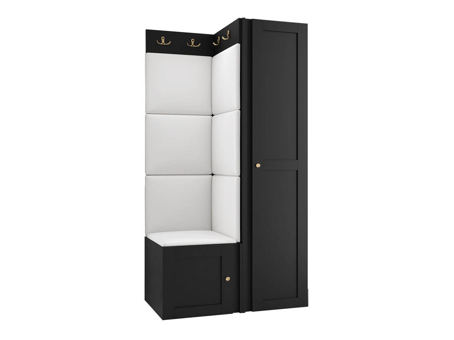 Flurgarnitur Hartford 381 (Schwarz)