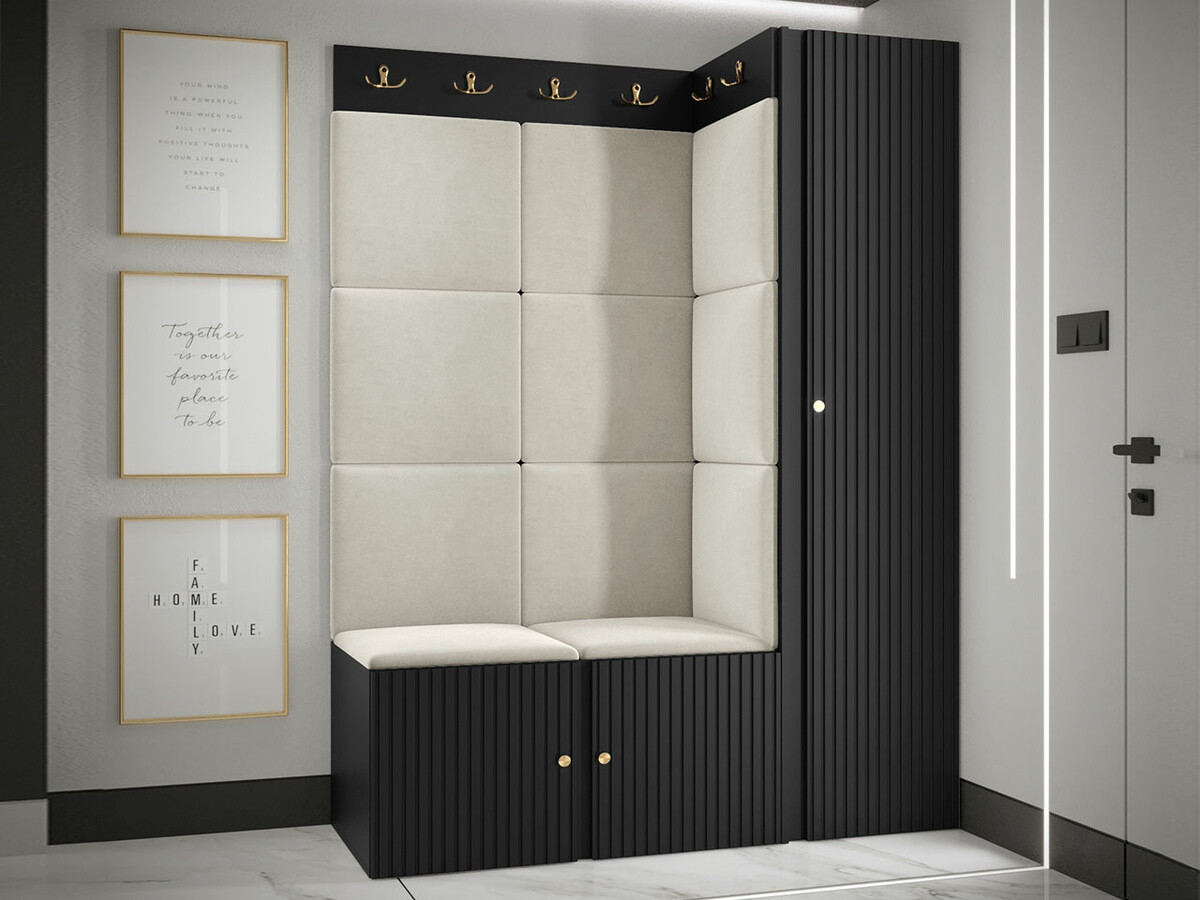Flurgarnitur Hartford 385 (Schwarz)