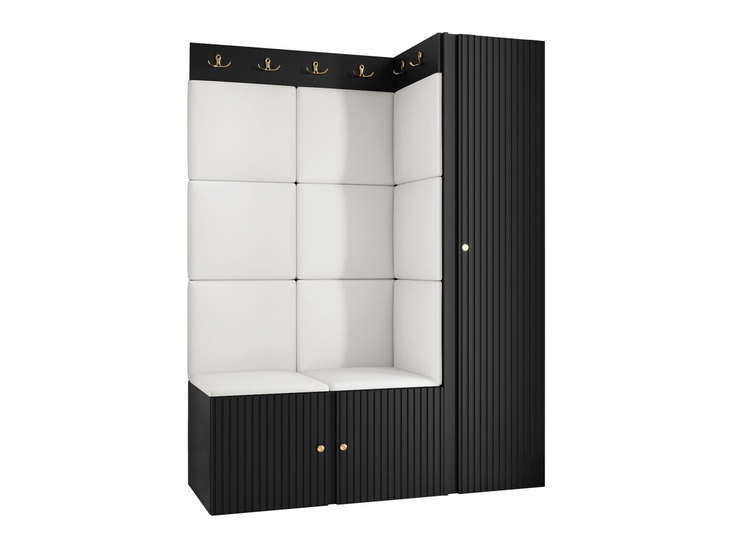 Flurgarnitur Hartford 385 (Schwarz)