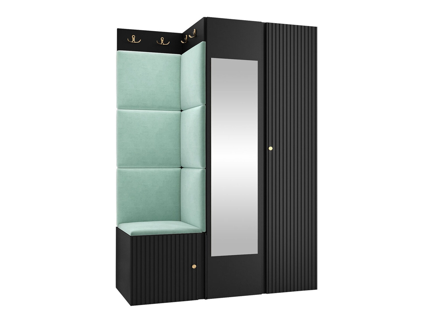 Flurgarnitur Hartford 388 (Schwarz)