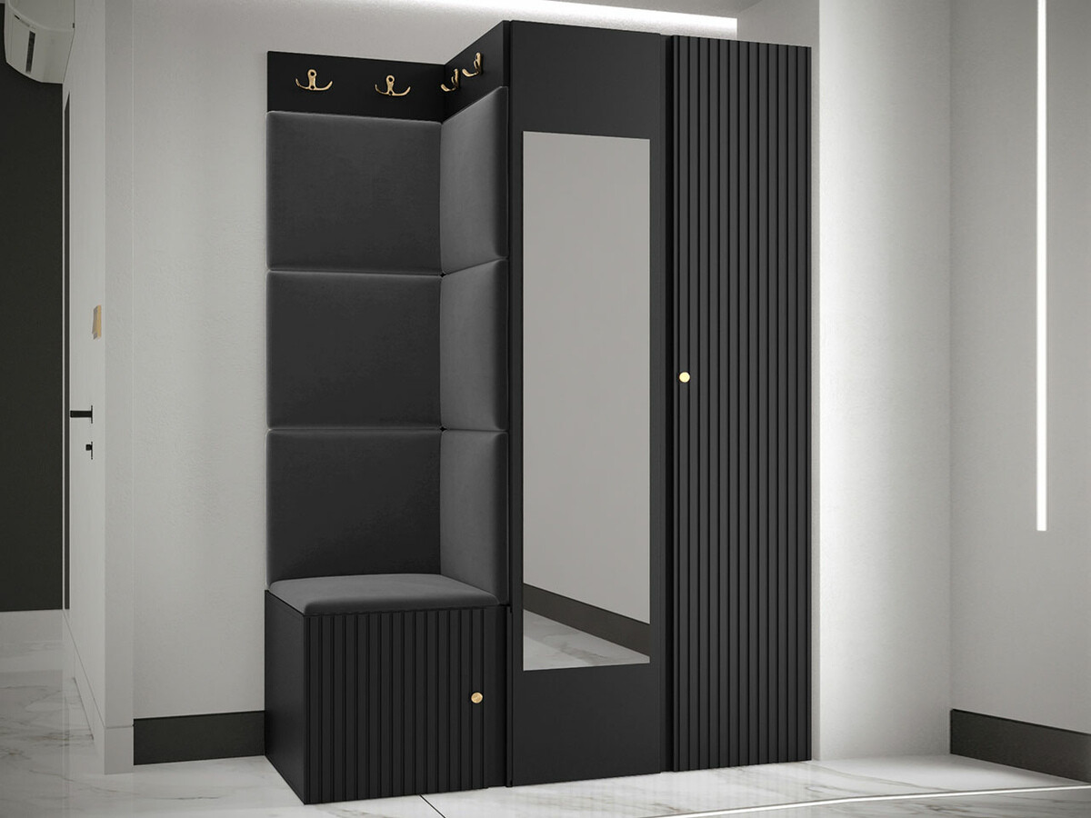 Flurgarnitur Hartford 388 (Schwarz)