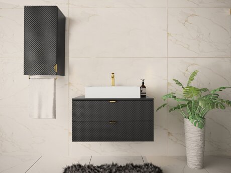 Badezimmer-Set Fenenou 105 (Schwarz)