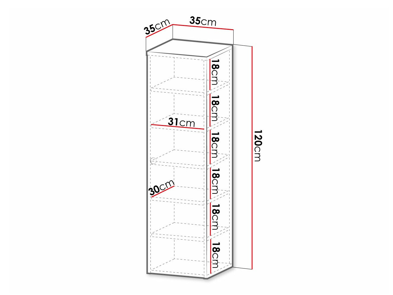 Wandhängeschrank für Badezimmer Violitas (Weiss)