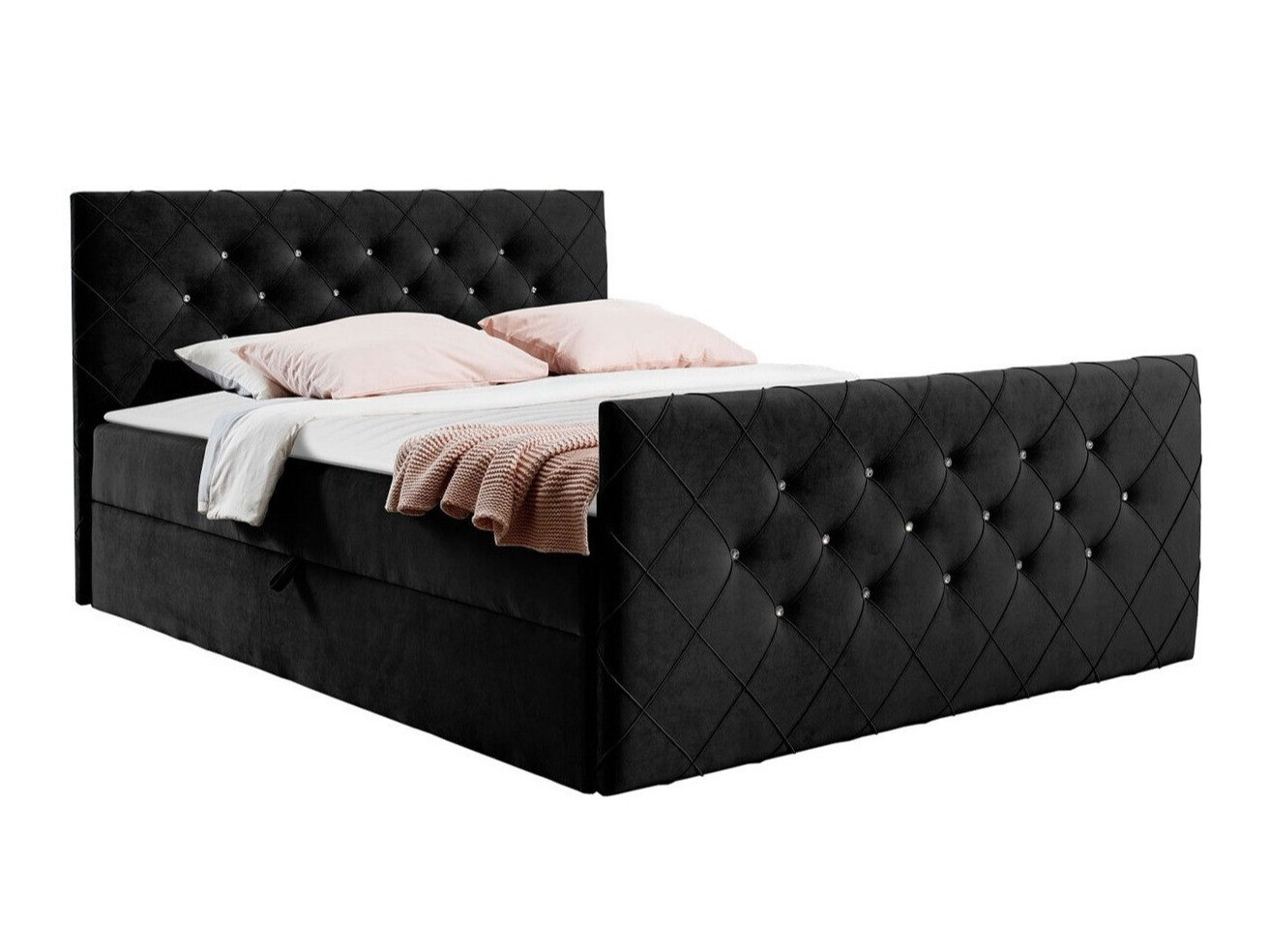 Boxspringbett Baltimore 158 (Amor Velvet 4322)