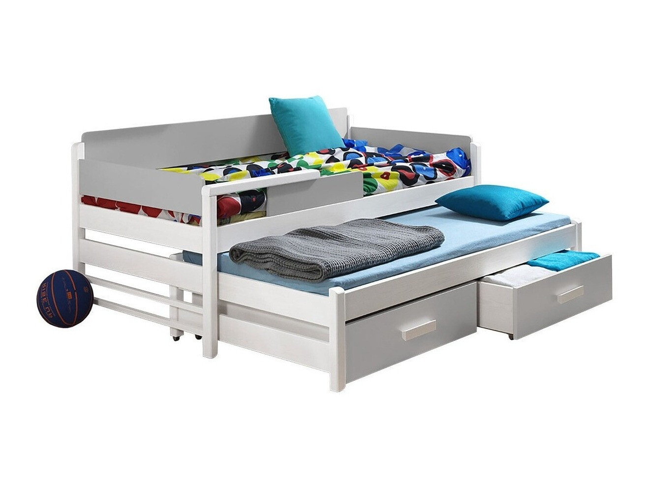 Bett Henderson 121 (Weiss + Grau)