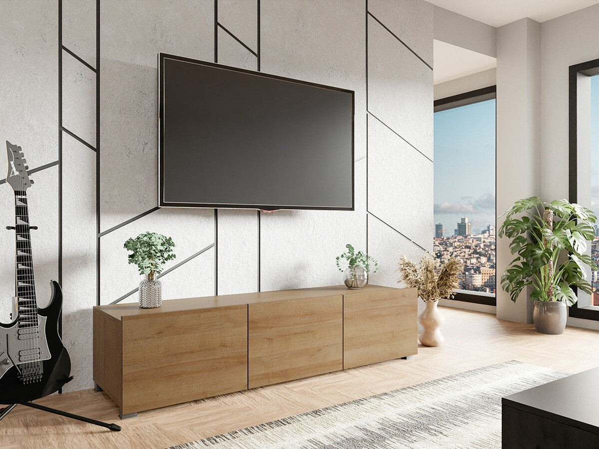 TV-Möbel Tivdalu 103 (Goldene Eichenholzoptik)
