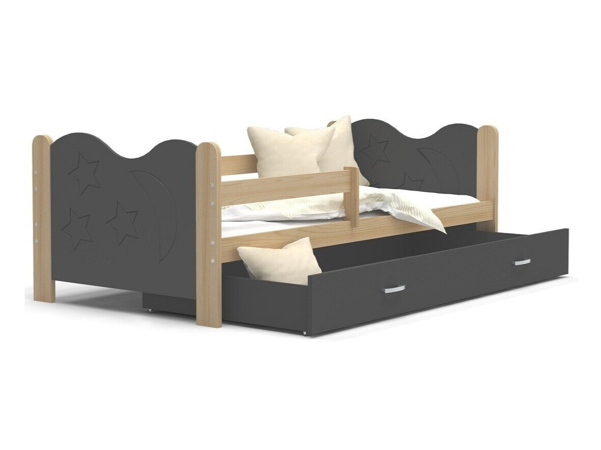 Bett Aurora 124 (Kiefernholzoptik)