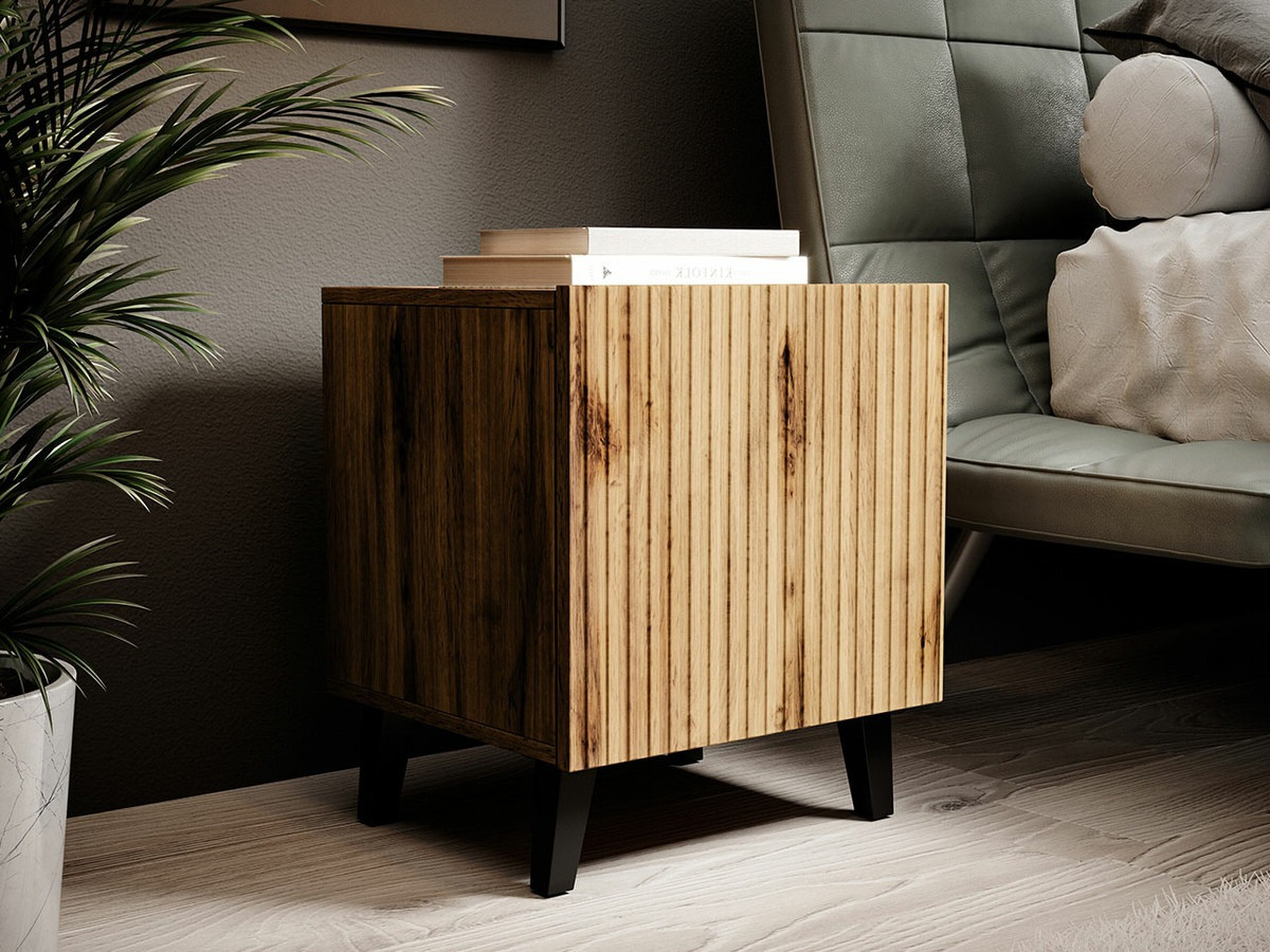 Ein Satz Nachttische Comes (Wotan Eiche)