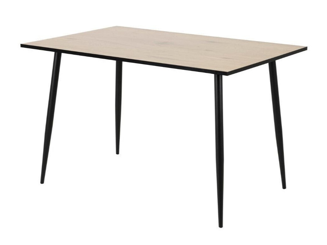 Tisch Norsica 289 (Eichenholzoptik gebleicht + Schwarz)