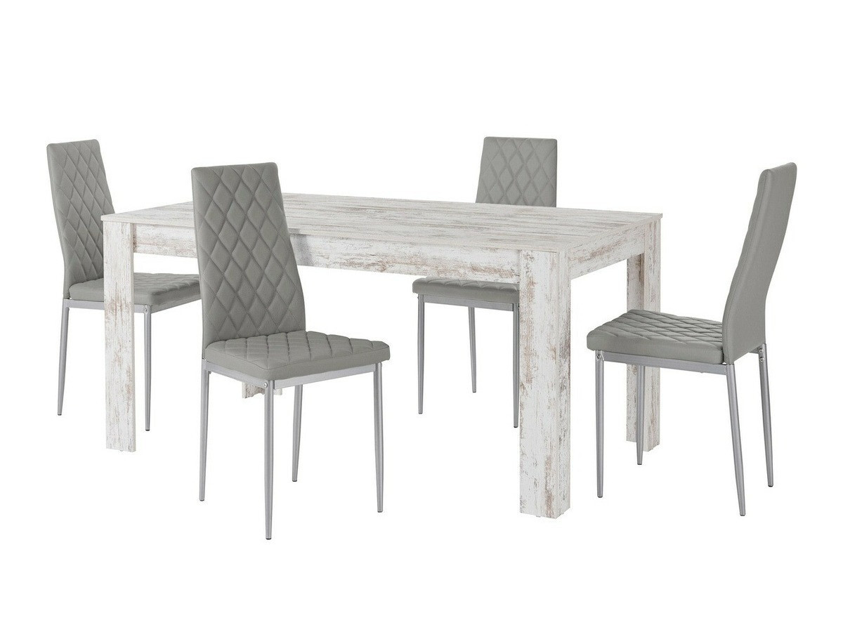 Essgruppe Denton 602 (Grau + Silber)