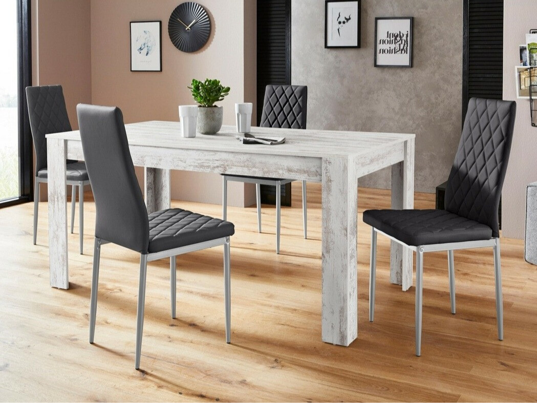 Essgruppe Denton 602 (Schwarz + Silber)