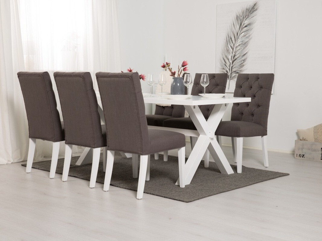 Esszimmergarnitur Scandinavian Choice 674 (Grau)