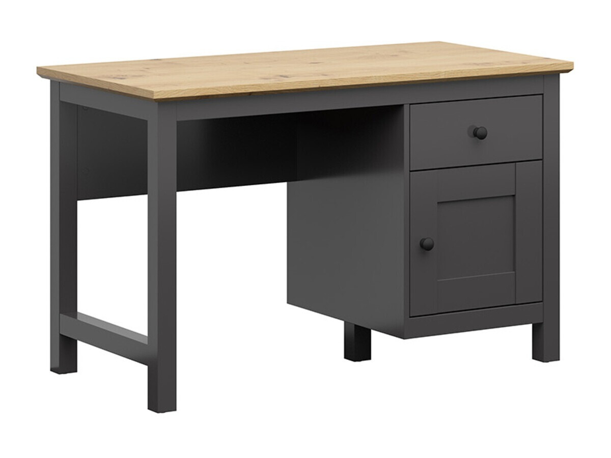 Bürotisch Sordoro 129 (Graphit + Artisan-Eiche)