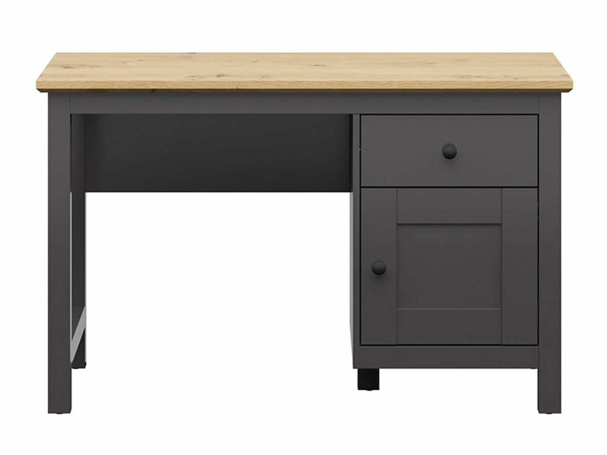 Bürotisch Sordoro 129 (Graphit + Artisan-Eiche)