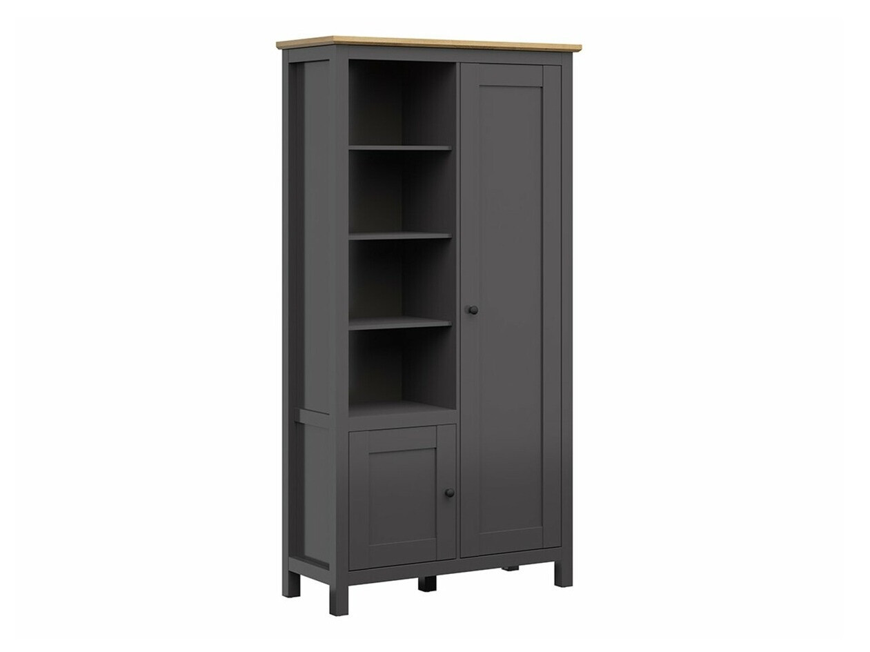 Kleiderschrank Sordoro 128 (Graphit + Artisan Eichenholzoptik)