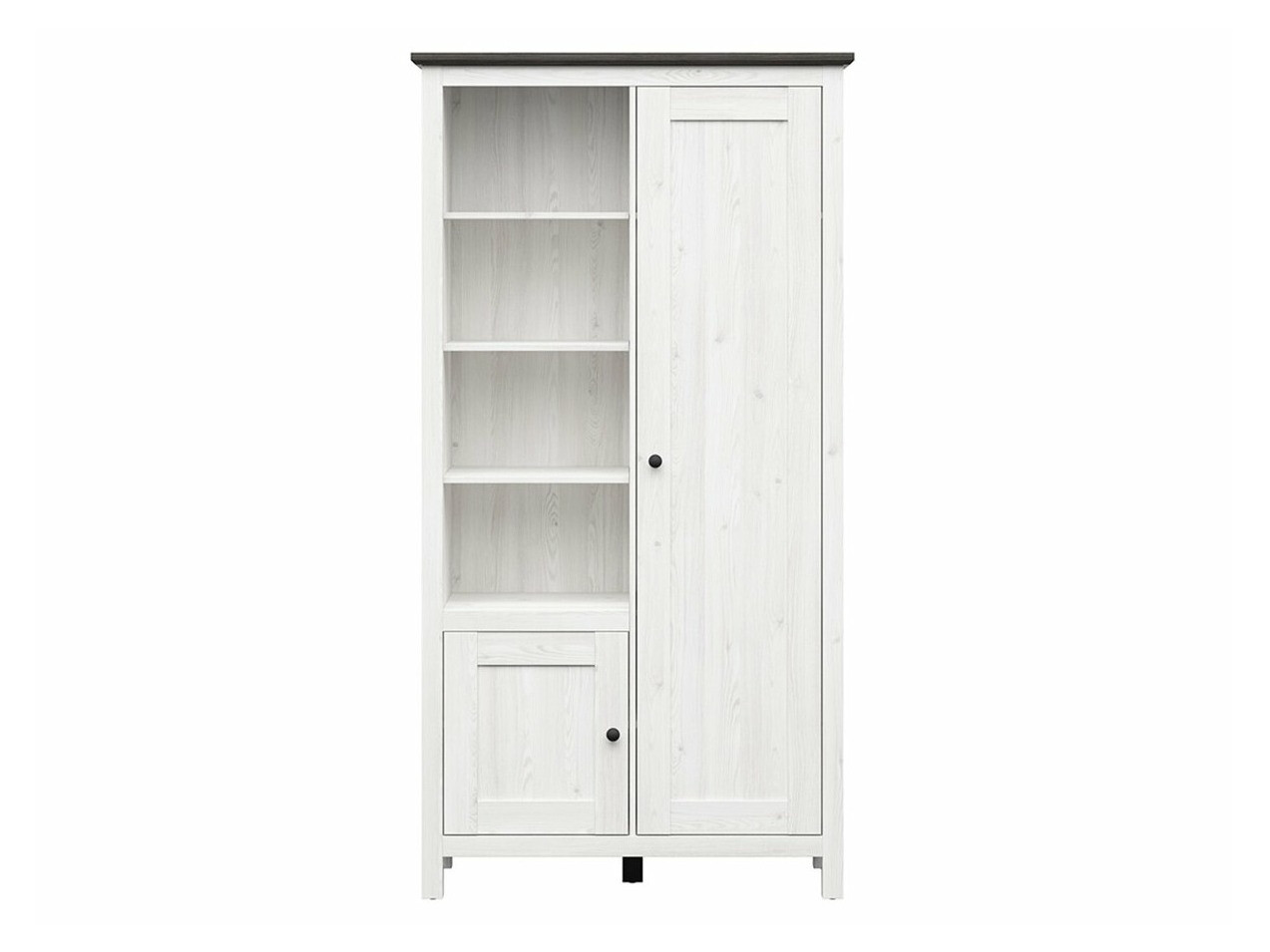 Kleiderschrank Sordoro 128 (Sibu-Lärche + Larico Kiefernholzoptik)